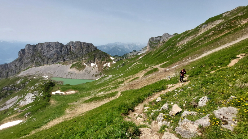Descending to Achen Lake (Achensee) on the edge of the Karwendel National Park