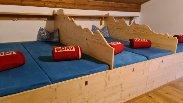 Sleeping Platforms in Gaudeamushütte