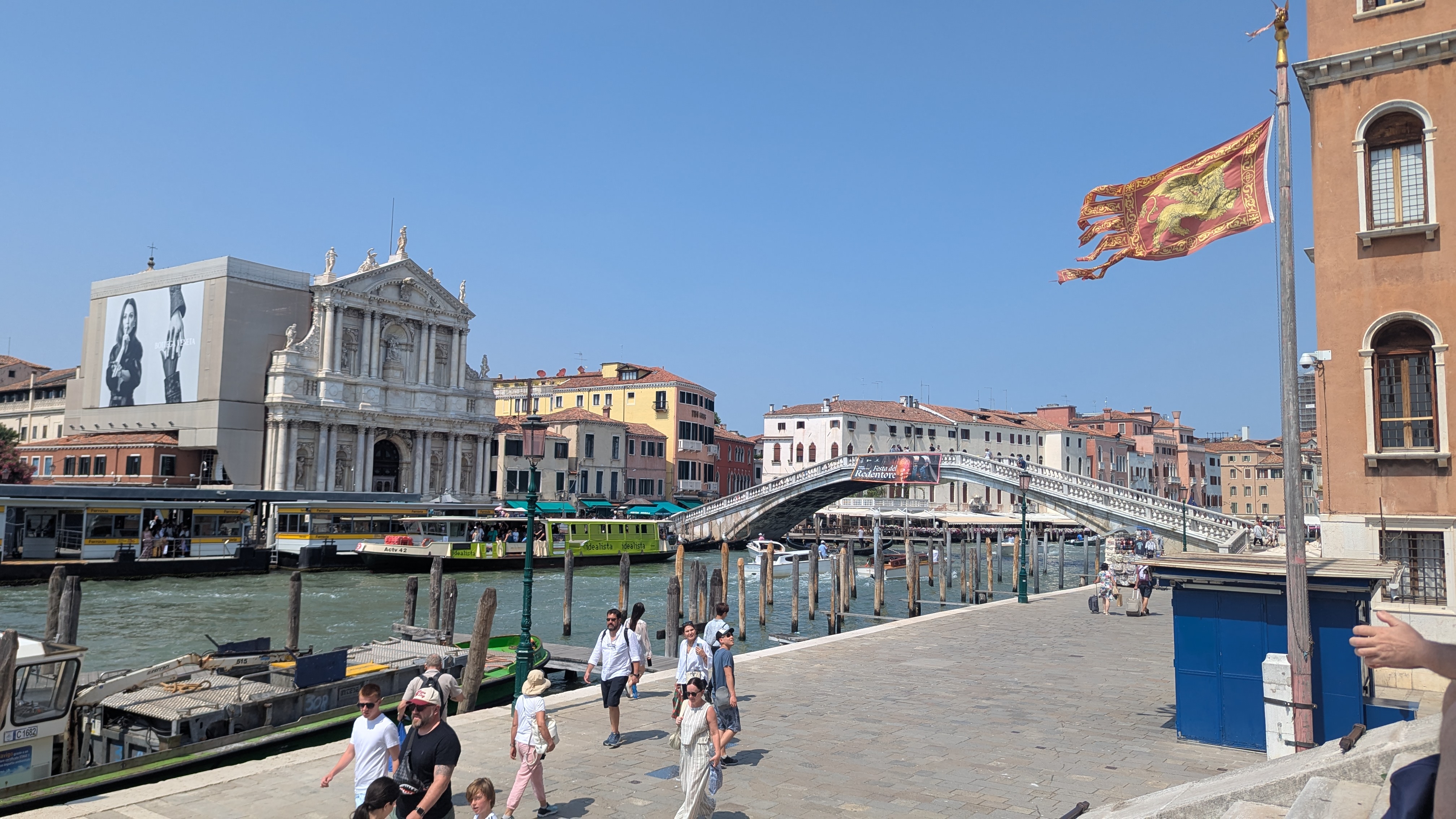 Views of a canal in Venice