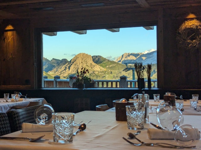 A view from the rifugio above Alpe di Siusi