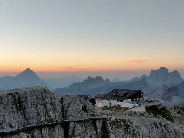 Sunset at the Rifugio Lagazuoi