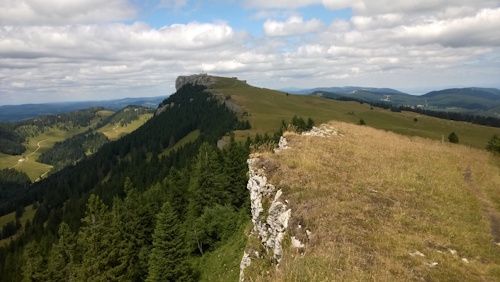 Le Chasseron on stage 3 of the Jura Crest Trail
