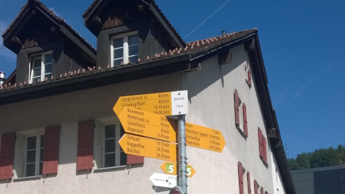 The view of Balsthal on Stage 5 of the Jura Crest Trail