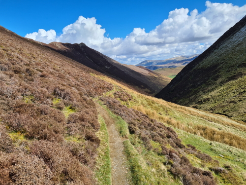 a moorland footpath, typical in the Lake District