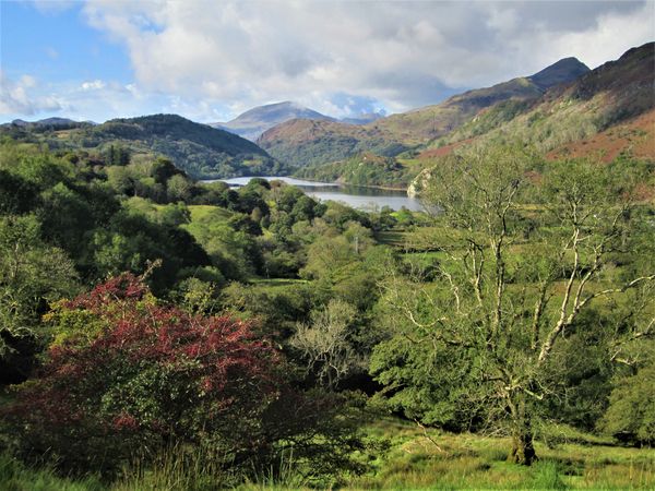 A view down Nant Gwynant on the Snowdonia Way