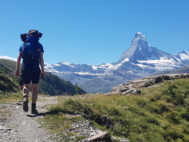The unmistakable Matterhorn on the Walker's Haute Route
