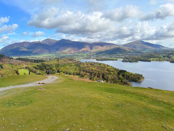 View from a summit in the Lake District