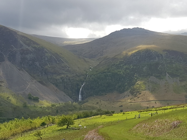 The Aber Falls on the Snowdonia Way