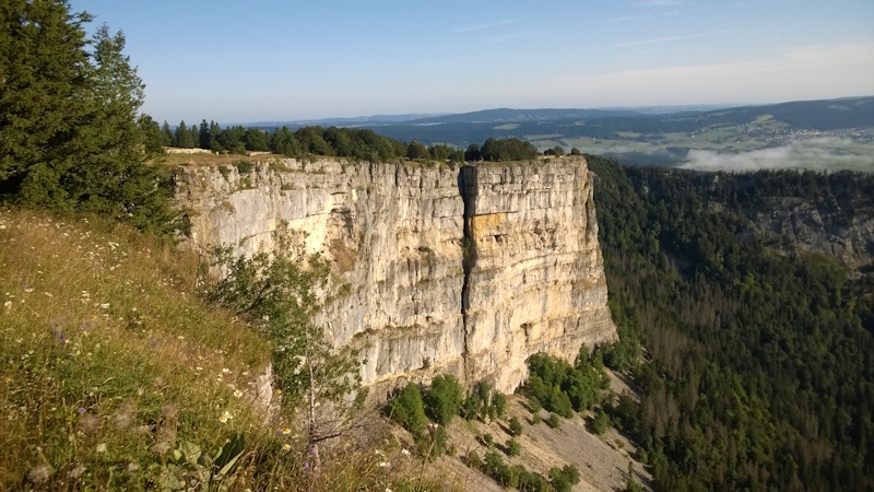 Creux du Van on stage of the Jura Crest Trail