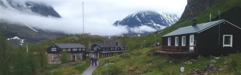 The Kebnekaise fjellstation on the Kungsleden