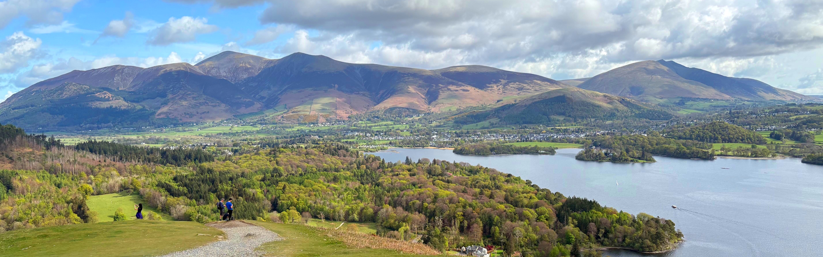 View from a summit in the Lake District