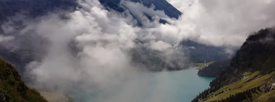 Cloud above the Oechinensee, on the Via Alpina
