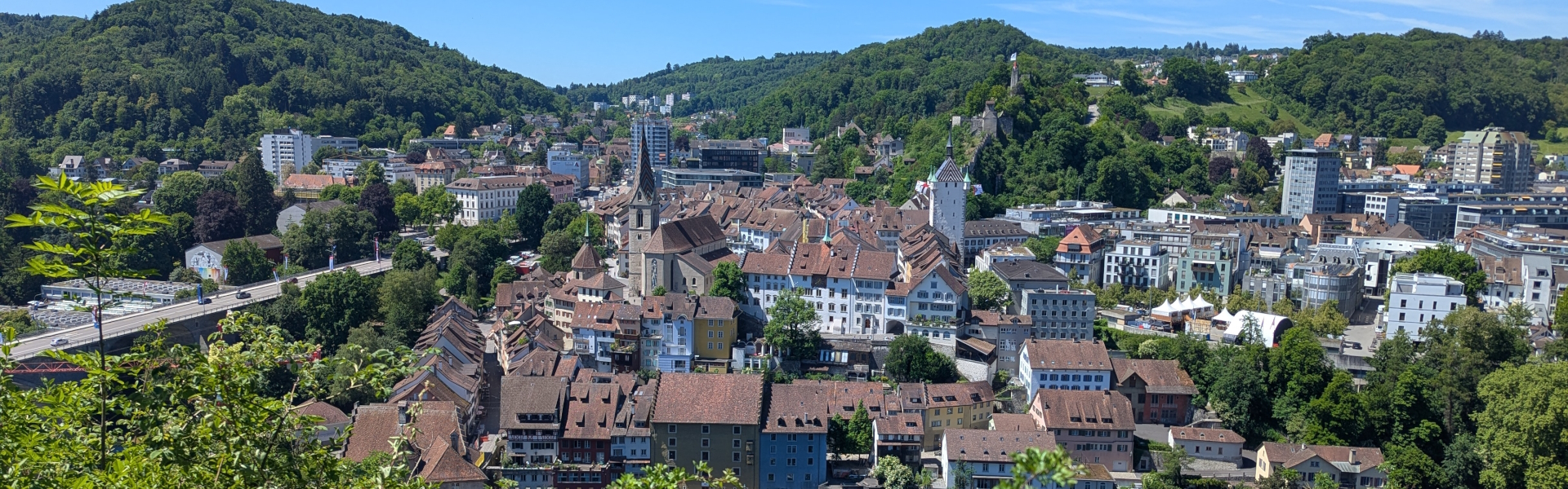 The town of Baden in the Jura, Switzerland