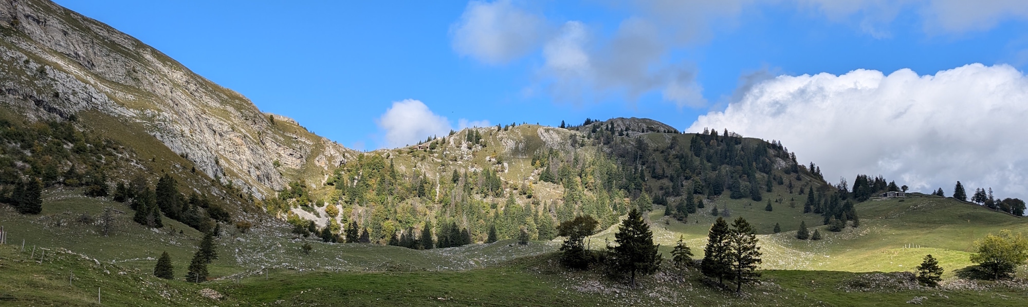 A typically Jura hill of grass and rocks