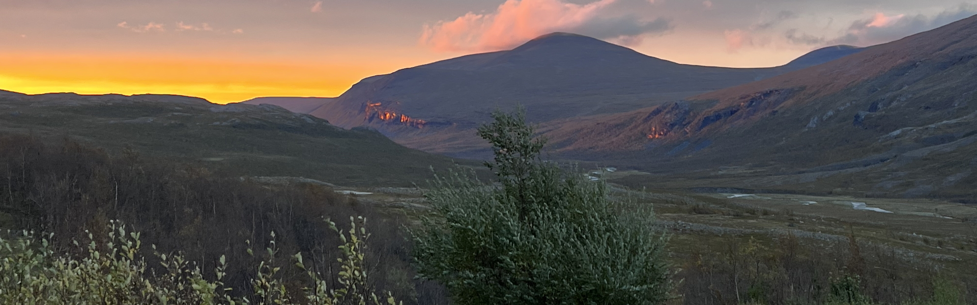 Sunset over the Kungsleden