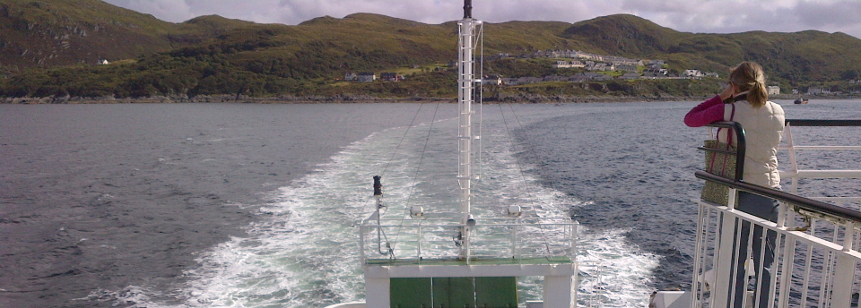 Leaving Mallaig in the Scottish Highlands