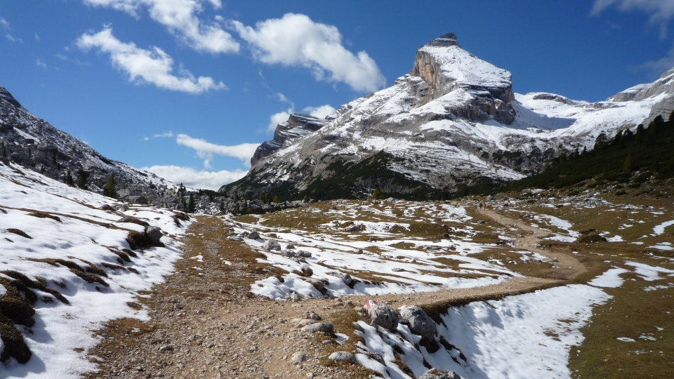 Track junction on the Alta Via 1