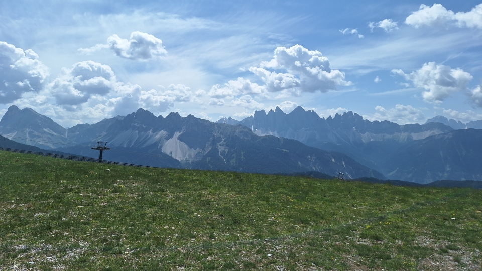Rifugio Plose with mountains behind