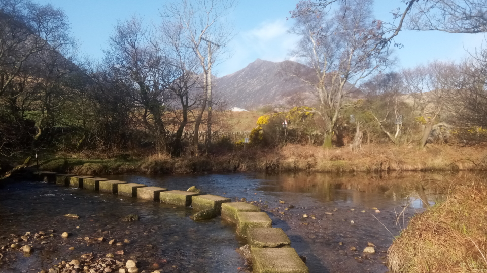 The stepping stones just outside Corrie