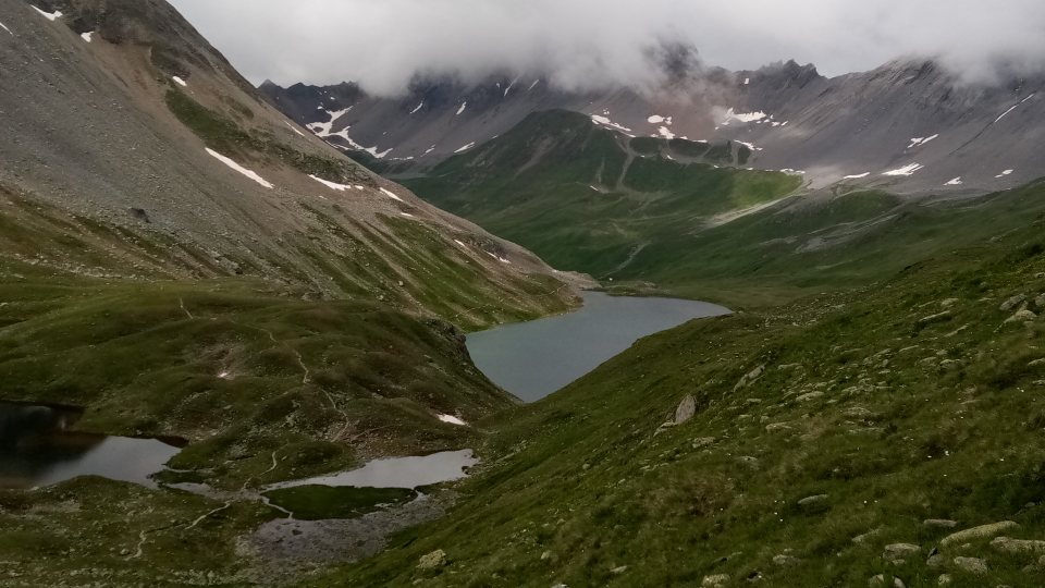 A small mountain lake on Stage 2