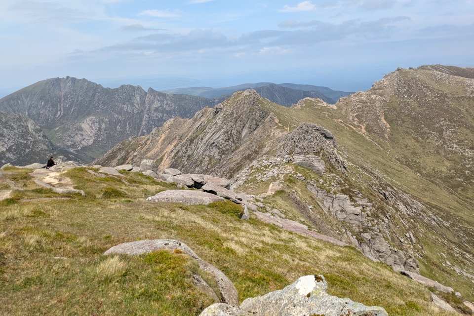 The view from Goatfell, highest peak on Arran