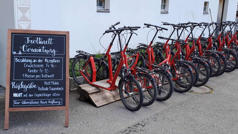Bikes for hire in Switzerland