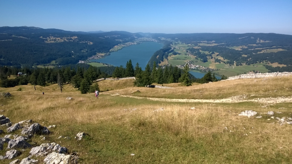 A distant lake in the Jura