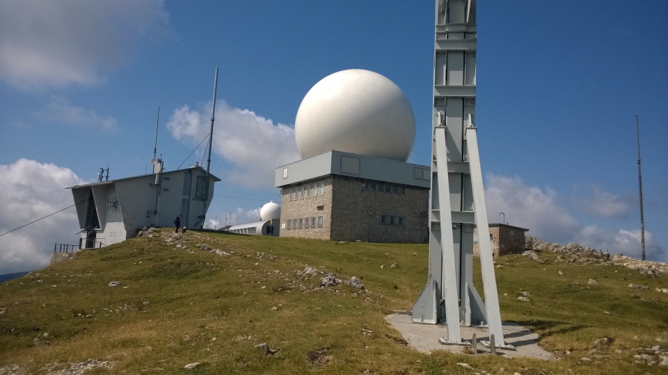 Radar masts in the Jura