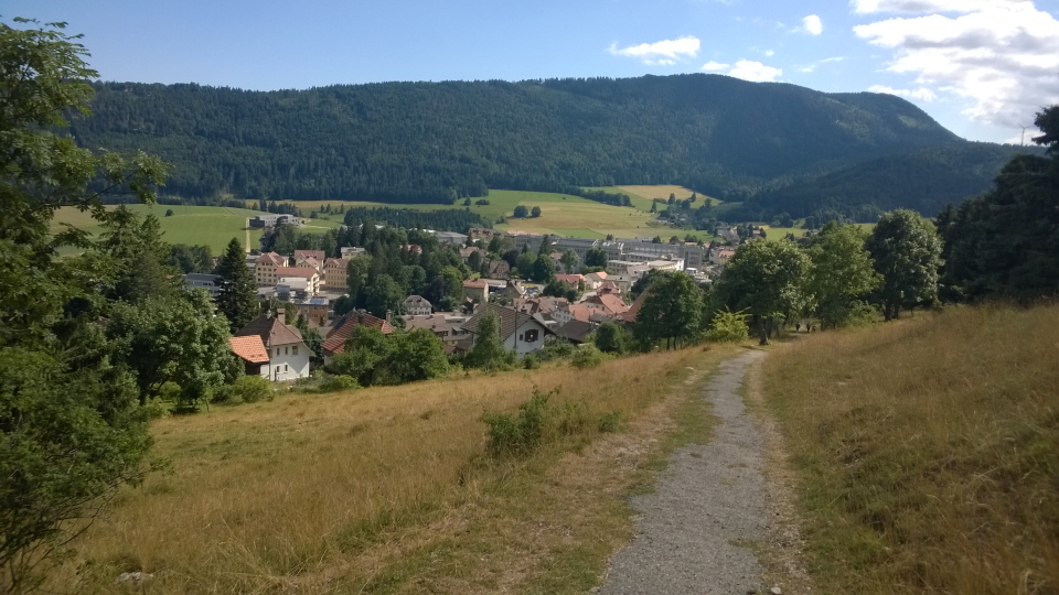 A village on the Jura Crest Trail