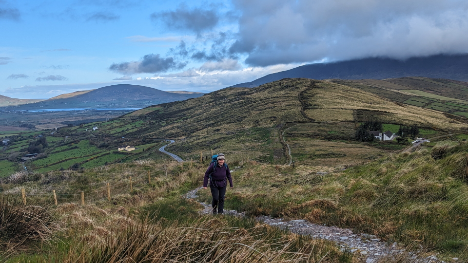 Moorland walking on the Kerry Way