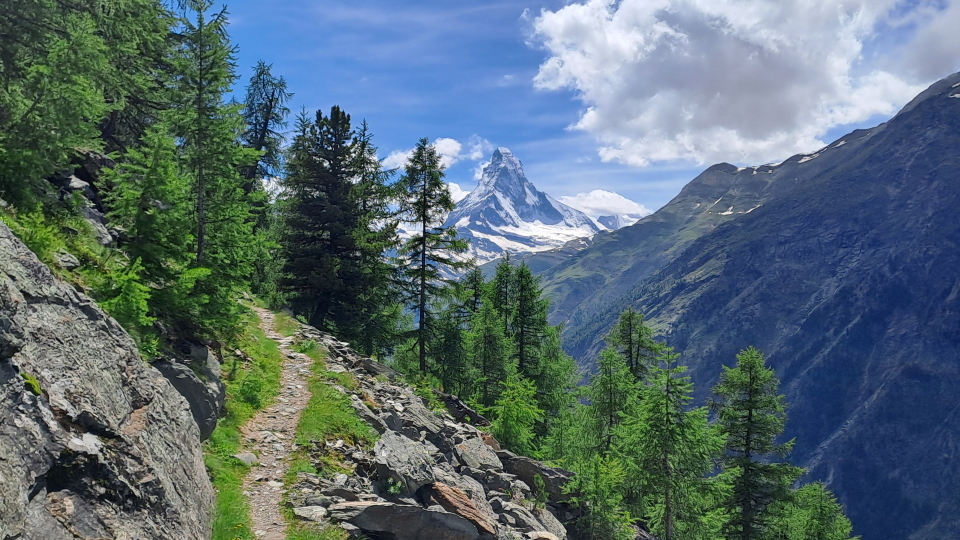 The Matterhorn from the Europaweg trail