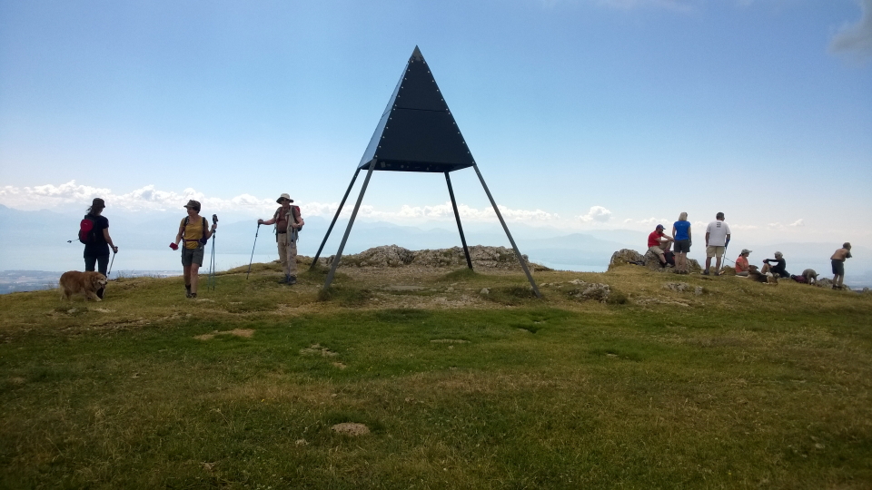 The metal triangle at Dent de Vaulion