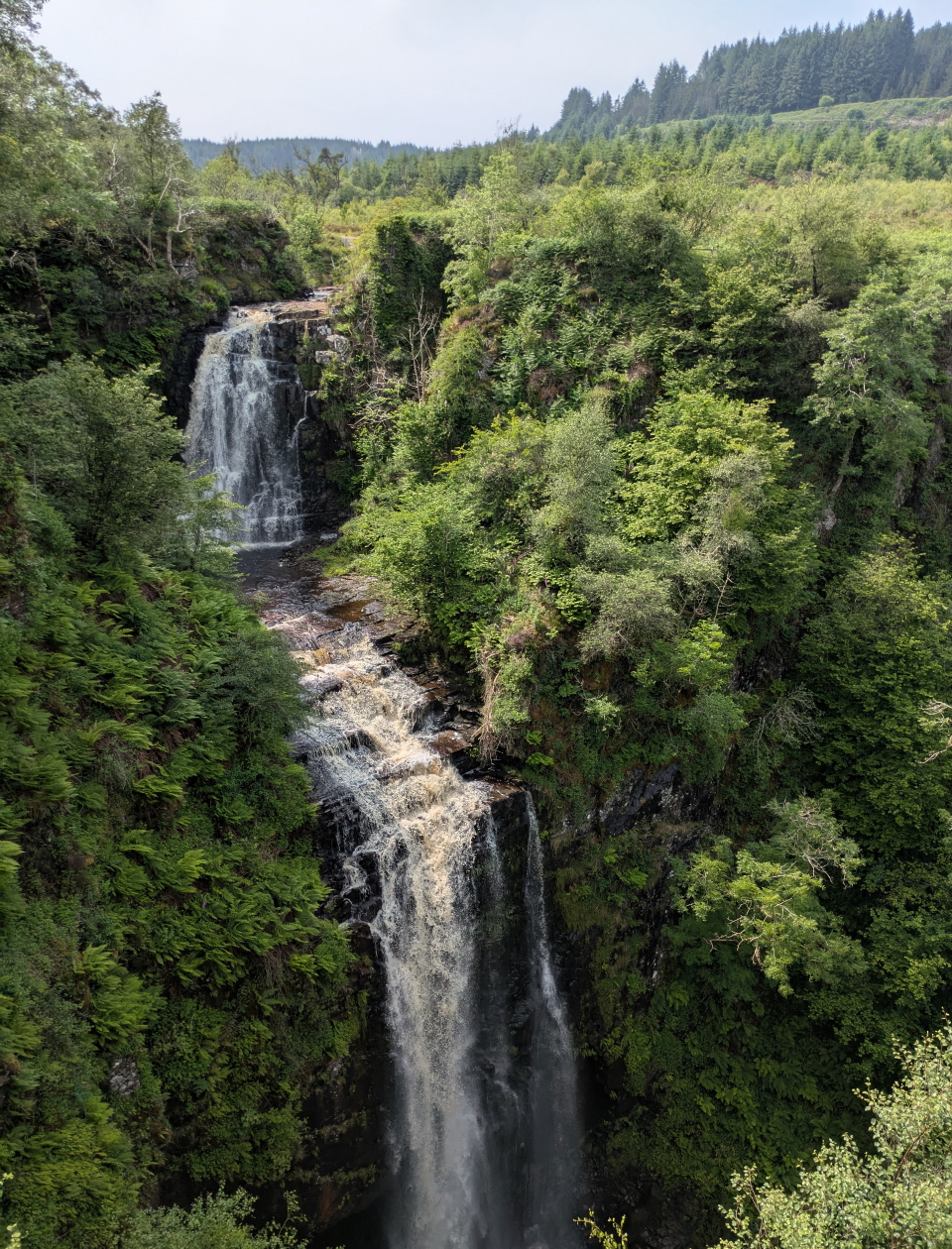A two-drop waterfall on Arran