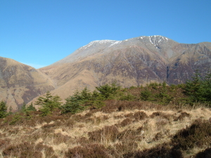 Ben Nevis above Glen Nevis