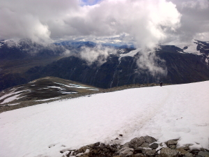 Snow slopes on Galdhopiggen