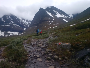 Kebnekaise is abovee these minor valley peaks