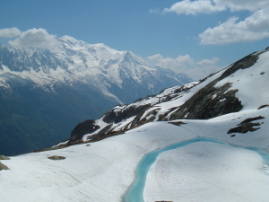 Mont Blanc from the Aiguilles Rouges