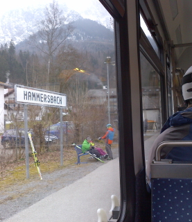The train up to the Zugpitze from Garmisch-Partenkirchen