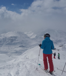 About to descend into St Anton