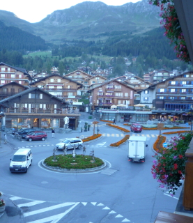 The centre of Verbier in the Summertime