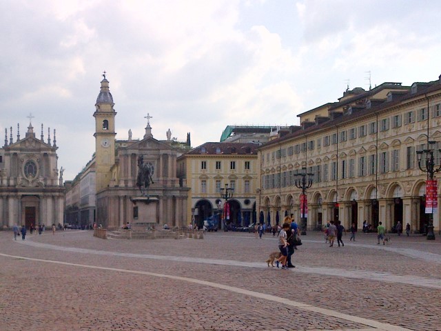 The grand open squares of Turin